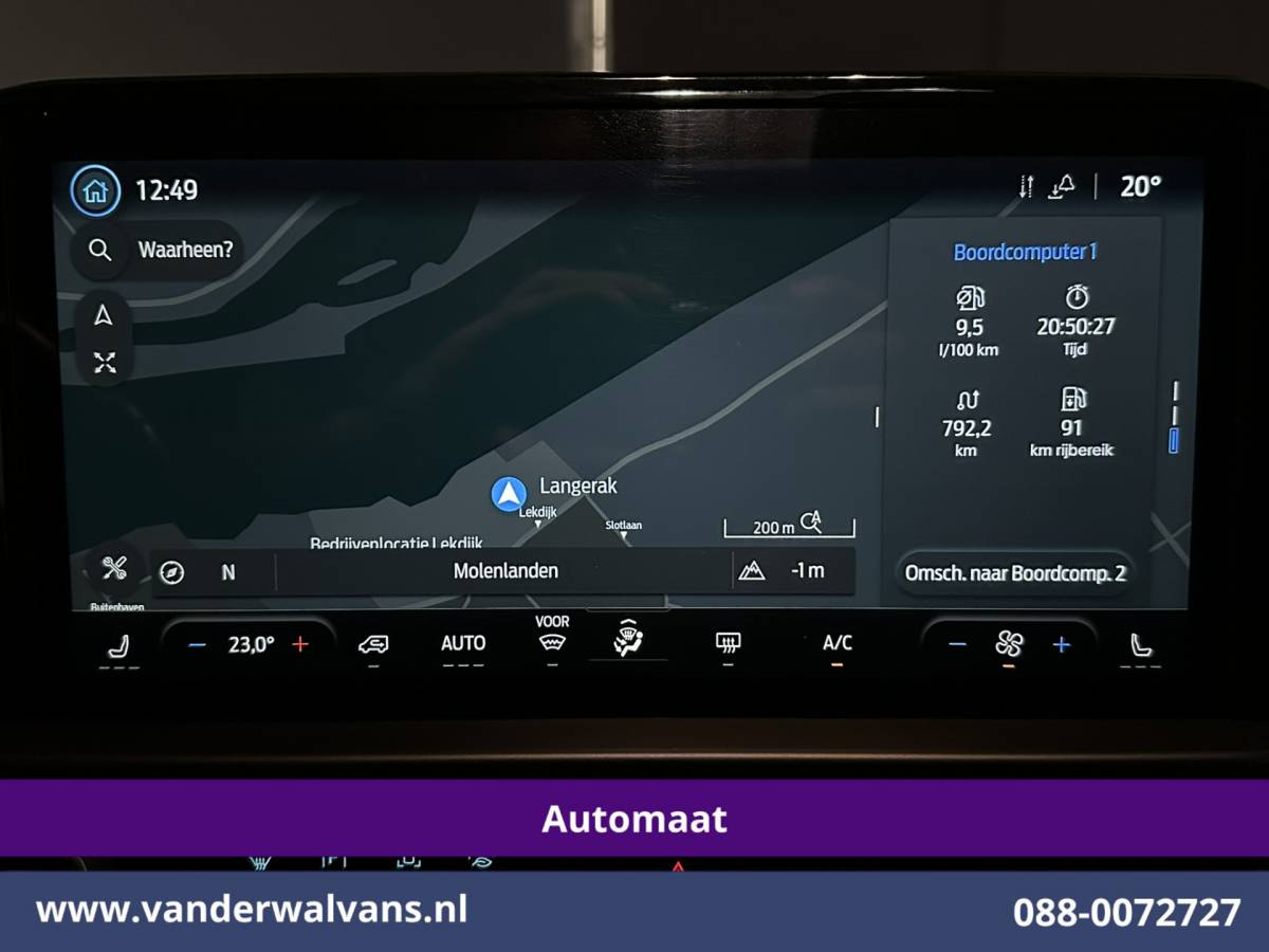Ford Transit Custom Ford Transit Custom 2.0 TDCI 136pk Automaat L1H1 Euro6 Airco | Camera | Navigatie | LED | LM Velgen | Apple Carplay Android Auto, Stoelverwarming, Verwarmde voorruit, Parkeersensoren, Bijrijdersbank