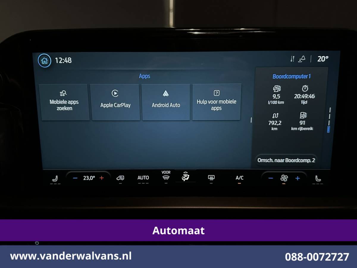 Ford Transit Custom Ford Transit Custom 2.0 TDCI 136pk Automaat L1H1 Euro6 Airco | Camera | Navigatie | LED | LM Velgen | Apple Carplay Android Auto, Stoelverwarming, Verwarmde voorruit, Parkeersensoren, Bijrijdersbank