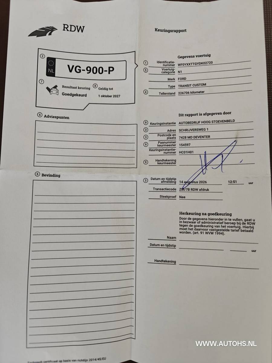 Ford Transit Custom Ford Transit Custom 270 2.2 TDCI L1H1 , 1e Eig. recent €8400 reparatie + onderhoud genoten , complete werkplaats inrichting.