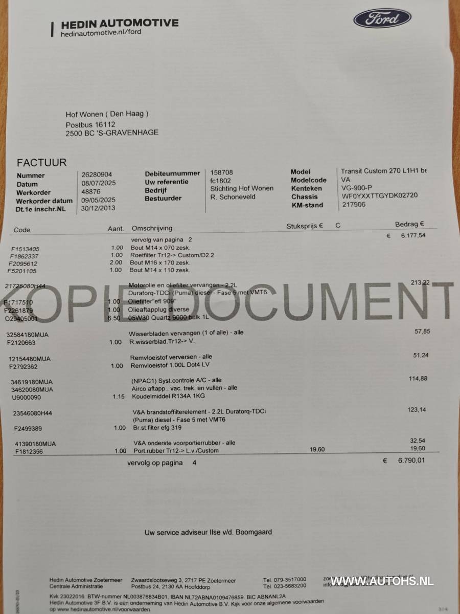 Ford Transit Custom Ford Transit Custom 270 2.2 TDCI L1H1 , 1e Eig. recent €8400 reparatie + onderhoud genoten , complete werkplaats inrichting.