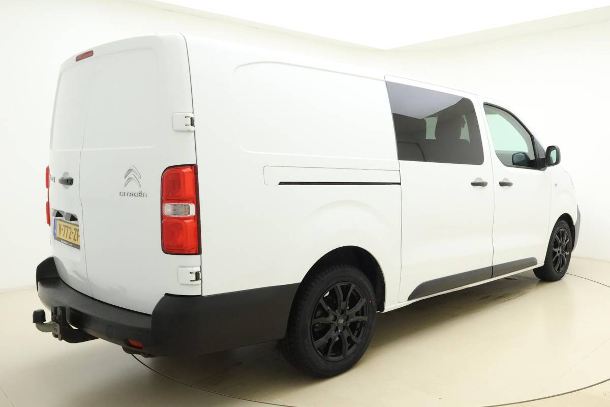 Citroën Jumpy Citroen Jumpy 2.0 BlueHDI 120pk HDI Dubbel Cabine | 6-Zits | Airco | Trekhaak | Lichtmetalen velgen | Cruise control | Airco | Laadruimte betimmerd | Parkeersensoren