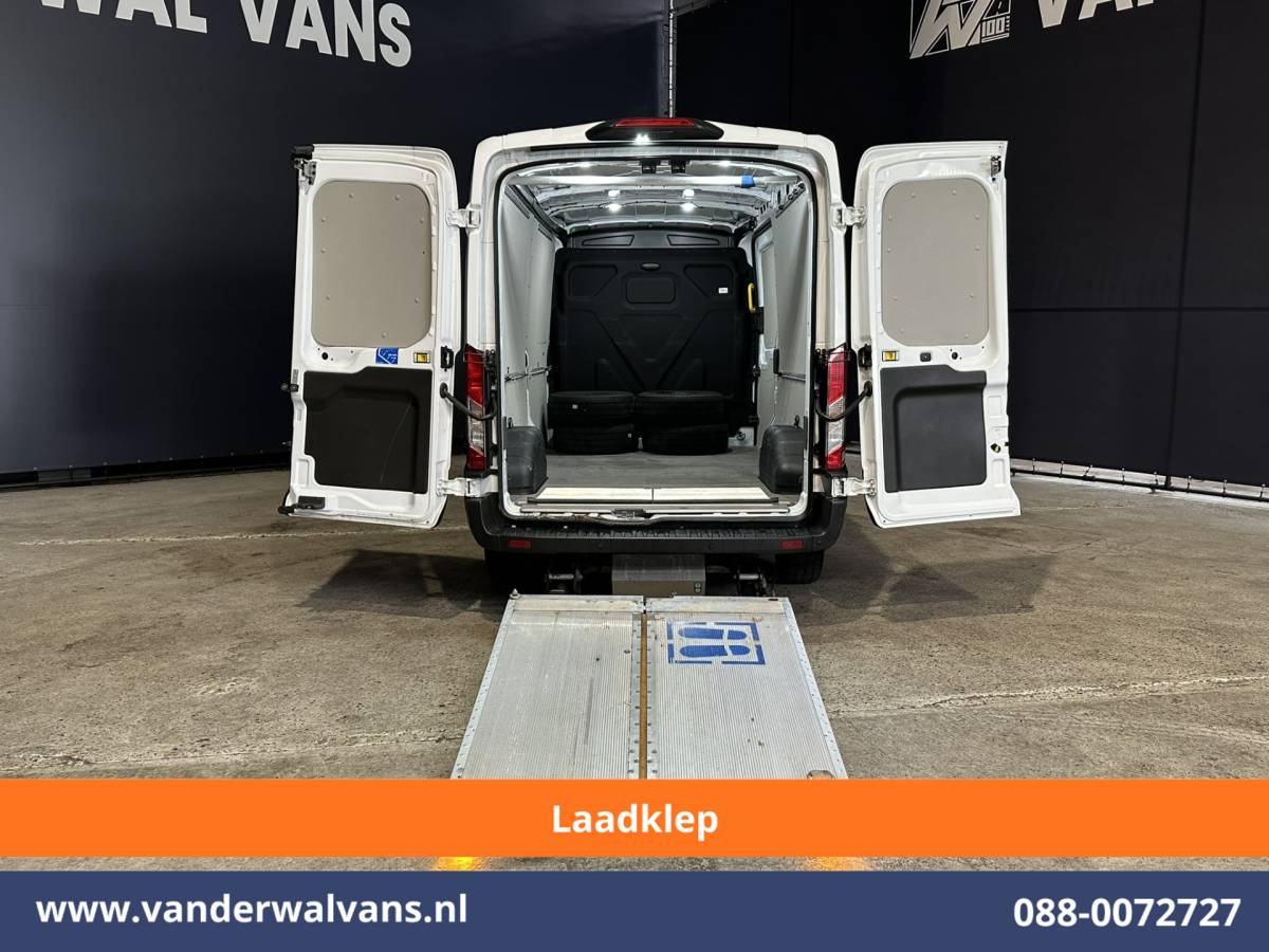 Ford Transit Ford Transit 2.0 TDCI 131pk L3H2 ** Laadklep ** Euro6 Airco | Camera | Navigatie | Apple Carplay | Adaptieve Cruisecontrol Android Auto, Parkeersensoren, Verwarmde voorruit, Stoelverwarming, Bijrijdersbank