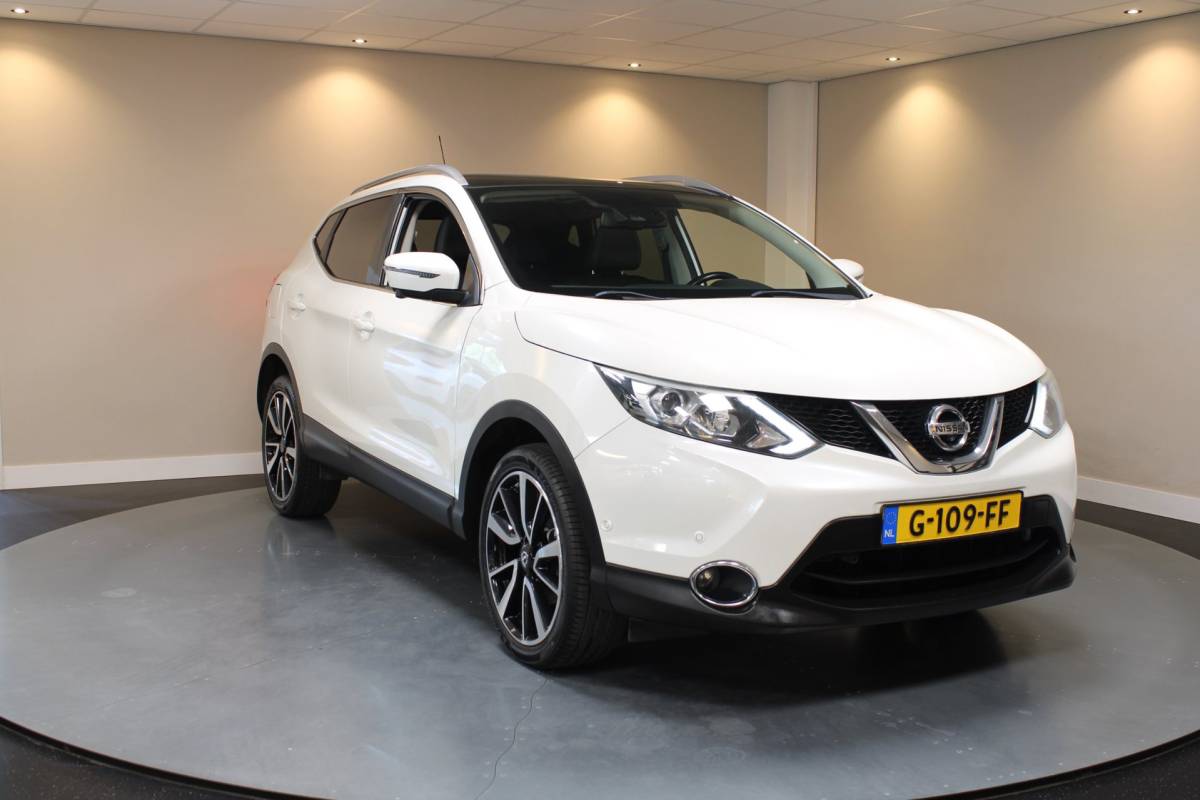 Nissan QASHQAI Nissan Qashqai 1.2 Tekna + *Pano* Stoelverw.|360’Camera|Navi|Cruise|DAB|19”|BT|Lane-Assist|Blind-spot