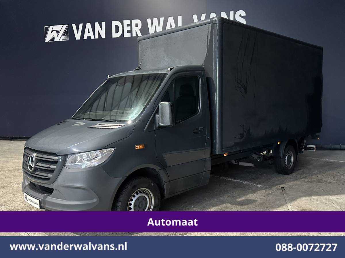 Mercedes-Benz Sprinter Mercedes-Benz Sprinter 316 CDI 164pk Automaat Bakwagen Laadklep Euro6 Airco | Apple Carplay | Cruisecontrol Android Auto, Bijrijdersbank