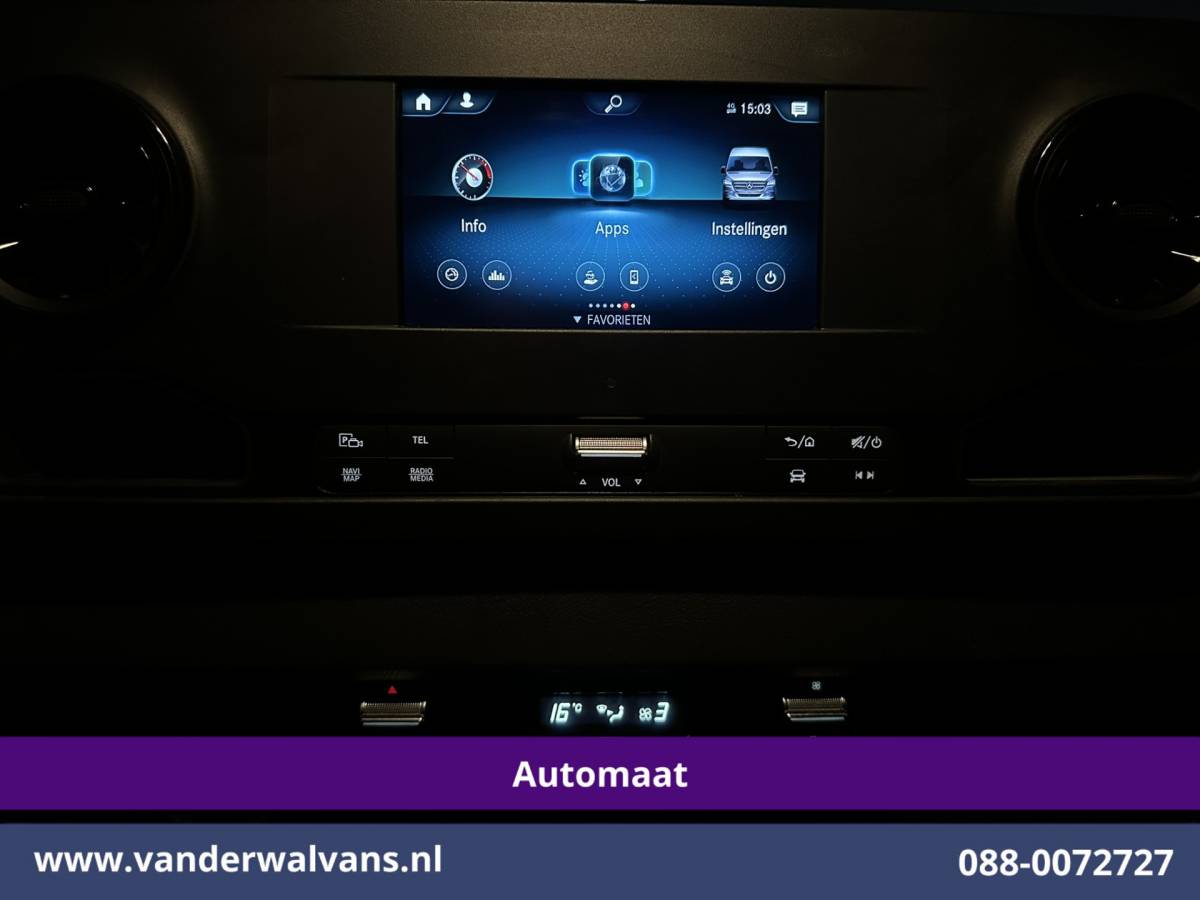 Mercedes-Benz Sprinter Mercedes-Benz Sprinter 317 CDI 170pk 9G-Tronic Automaat 3500kg Trekhaak L3H2 Euro6 Airco | Camera | Navigatie | Apple Carplay Android Auto, Bijrijdersbank