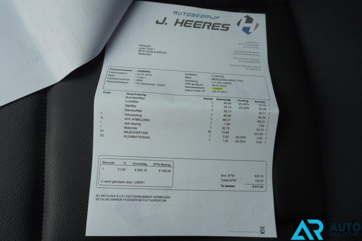 Mercedes-Benz Vito Mercedes Vito 114 * MARGE * Dubbele cabine * Automaat * LED