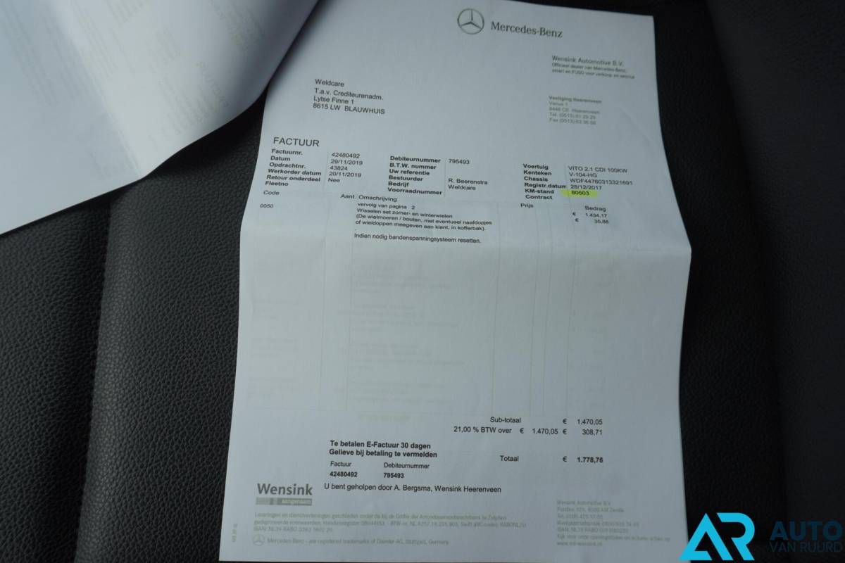 Mercedes-Benz Vito Mercedes Vito 114 * MARGE * Dubbele cabine * Automaat * LED