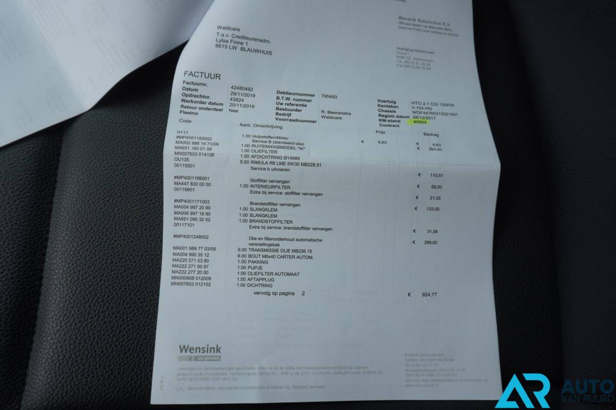 Mercedes-Benz Vito Mercedes Vito 114 * MARGE * Dubbele cabine * Automaat * LED
