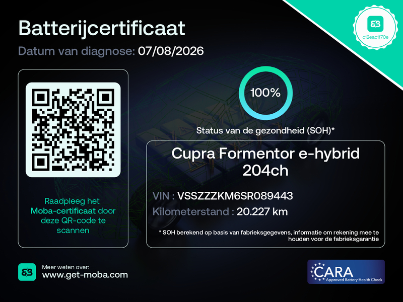 CUPRA Formentor Cupra Formentor 1.5 TSI e-Hybrid SOH 100% Nieuw model 360° camera Stoel-/stuurverwarming