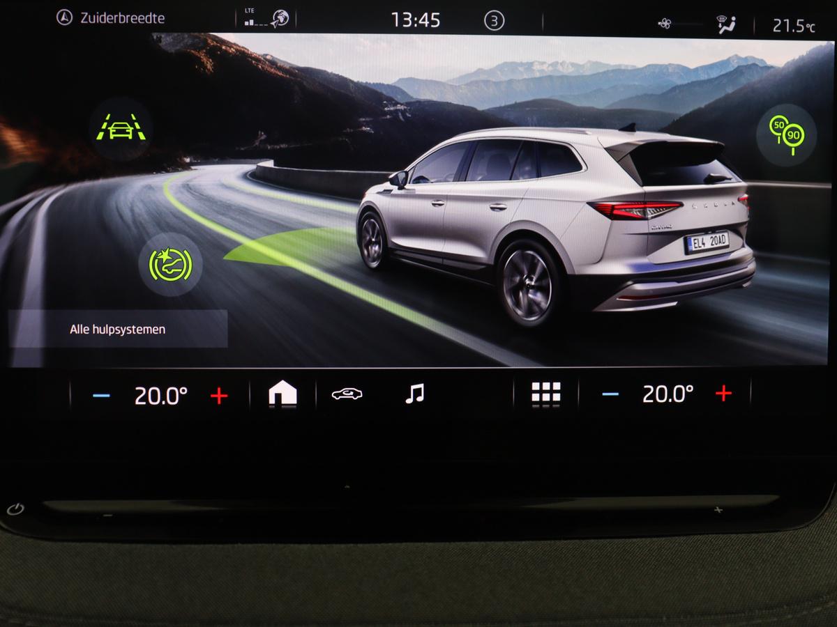Škoda Enyaq iV Skoda Enyaq iV 60 | SOH 93,0% | Half leder | Cruise control |  Carplay | Climate control | Lane assist | Park assist | Trekhaak | Sfeerverlichting | Navigatie | Bluetooth