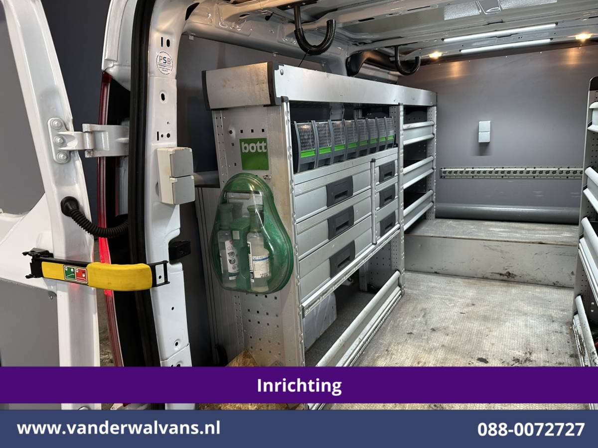Ford Transit Custom Ford Transit Custom 2.0 TDCI 130pk L2H1 Inrichting Euro6 Airco | Omvormer | Camera | LED | Android Auto | Cruisecontrol | 2800kg Trekhaak Verwarmde voorruit, Stoelverwarming, Parkeersensoren, Bijrijdersbank, Dakdragers
