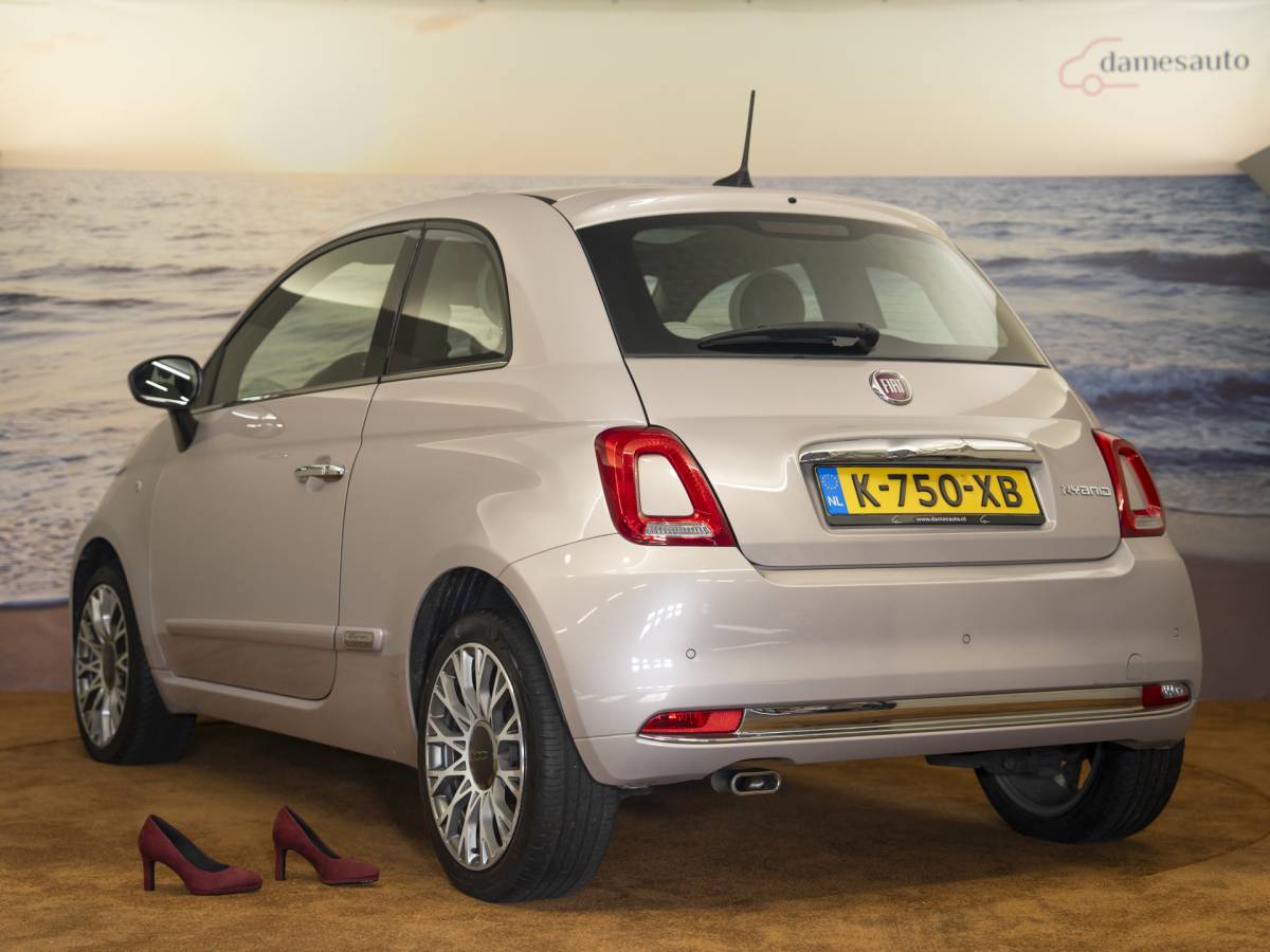 Fiat 500 Fiat 500 1.0 Hybrid Launch Edition, NAV, powder pink, incl garantie