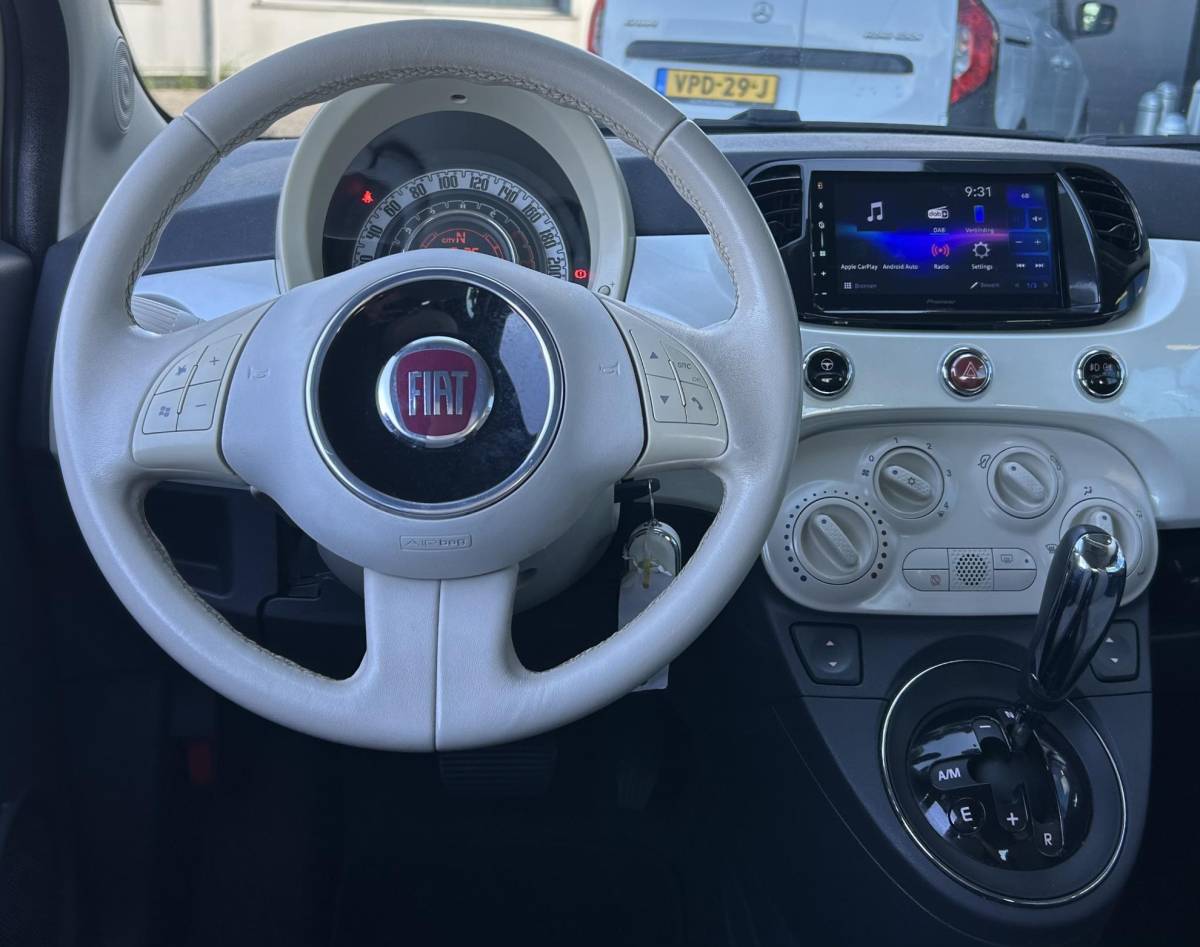 Fiat 500C Fiat 500 C 1.2 Lounge | AUTOMAAT | Cabrio | Nette Staat | NL AUTO | NAP | Onderhoudshistorie | D Riem is Vervangen | Airco | Carplay | Parkeersensoren | 2 Sleutels | Nieuwe APK |