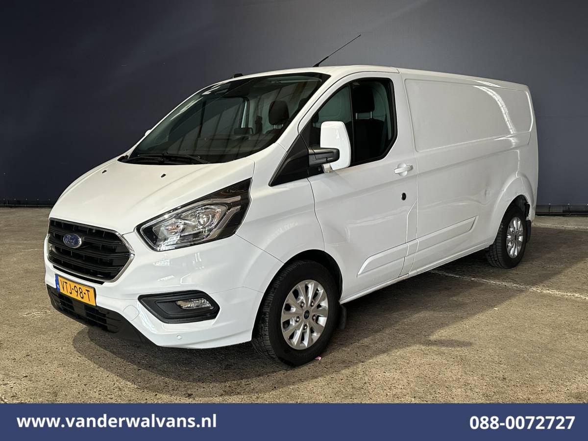 Ford Transit Custom Ford Transit Custom 2.0 TDCI 130pk L2H1 Euro6 Airco | Navigatie | Apple Carplay | LED | Cruisecontrol | 2800kg Trekhaak Android Auto, Verwarmde voorruit, Stoelverwarming, Parkeersensoren, Bijrijdersbank