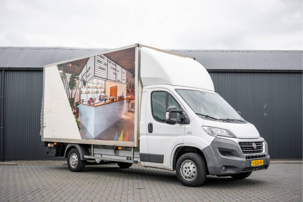 Fiat Ducato Fiat Ducato 130 Multijet 2.3 D L3H2 | 3-Zits | Bakwagen met laadklep | LED | Cruise | Airco