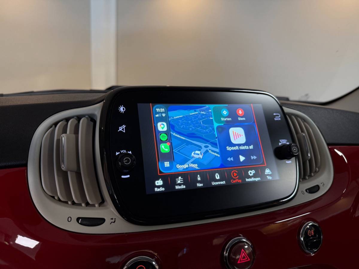 Fiat 500 Fiat 500 1.2 Lounge *Distr.riem VV* Carplay|Navi|Cruise|DAB|PDC|BT|NAP|Top onderhouden / Lage Km-stand!