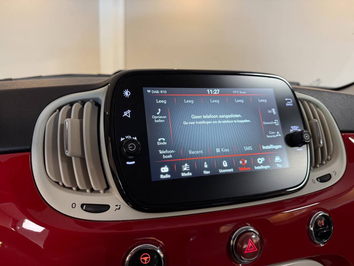 Fiat 500 Fiat 500 1.2 Lounge *Distr.riem VV* Carplay|Navi|Cruise|DAB|PDC|BT|NAP|Top onderhouden / Lage Km-stand!