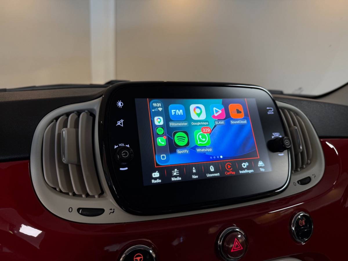 Fiat 500 Fiat 500 1.2 Lounge *Distr.riem VV* Carplay|Navi|Cruise|DAB|PDC|BT|NAP|Top onderhouden / Lage Km-stand!