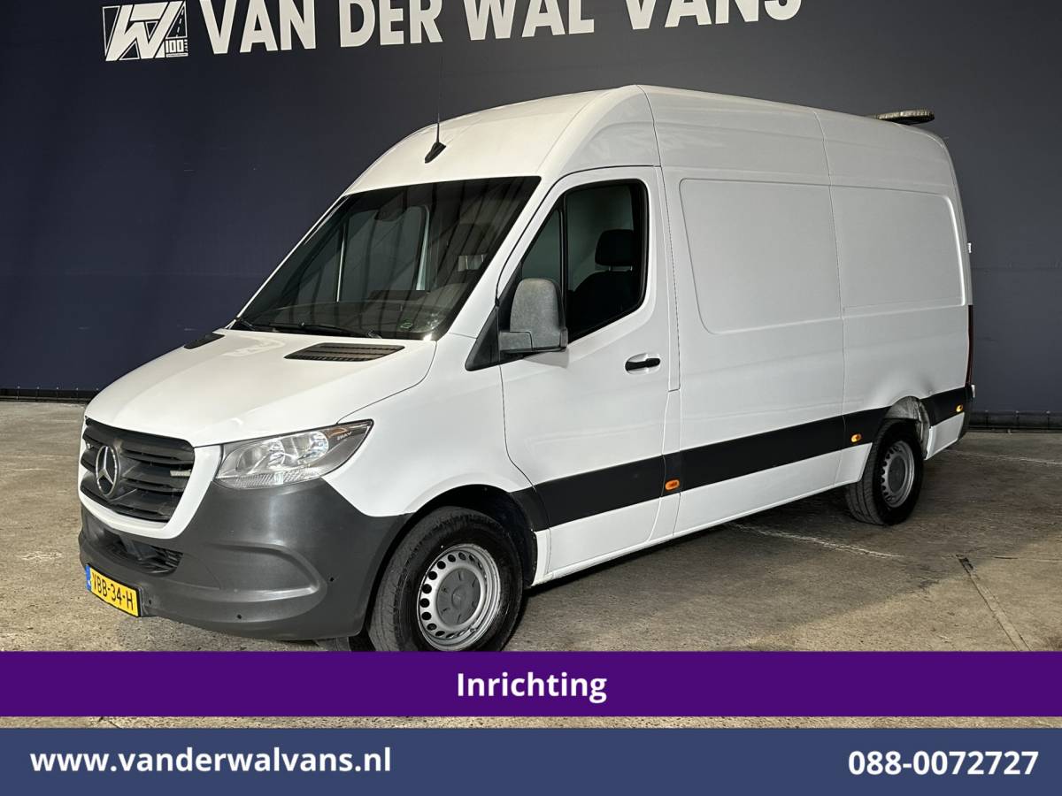 Mercedes-Benz Sprinter Mercedes-Benz Sprinter 316 CDI 164pk 3500kg Trekhaak L2H2 Inrichting Euro6 Airco | Omvormer | Camera | Apple Carplay Android Auto, Cruisecontrol, Parkeersensoren