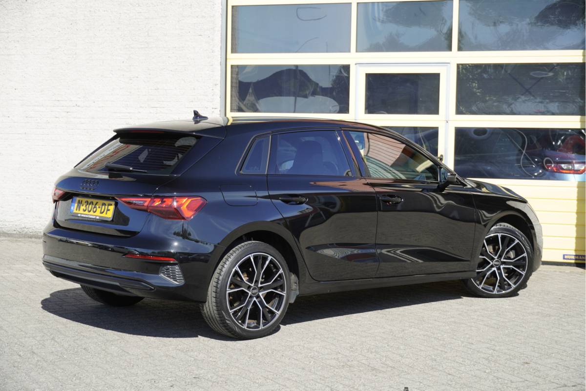 Audi A3 Audi A3 Sportback 30 TFSI Automaat! 5drs Advanced Edition BJ2021 Lmv 17″ | Led V+A | Dynamische knipperlichten | Pdc | App-Connect | Virtual cockpit | Climate control | Cruise control | Sportstoelen | Extra getint glas