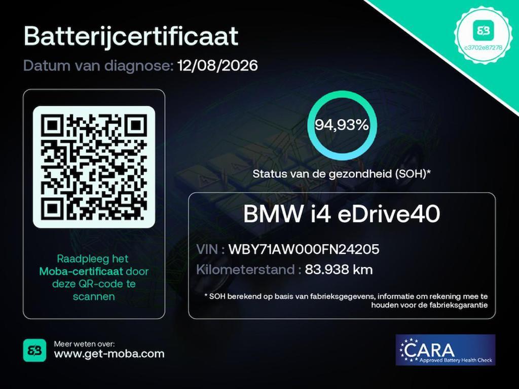 BMW i4 BMW i4 eDrive40 High Executive 84 kWh | M Pakket | Camera | Pano |