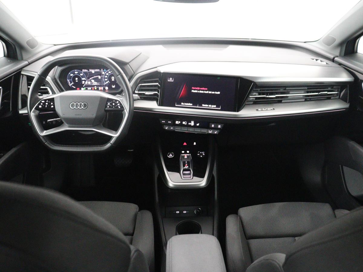 Audi Q4 e-tron Audi Q4 e-tron 40 Advanced edition 77 kWh | SOH 93,3% | Adaptive cruise | Stoelverwarming | Navigatie | Carplay | Climate control | Camera | Park assist | Trekhaak | 19″ velgen