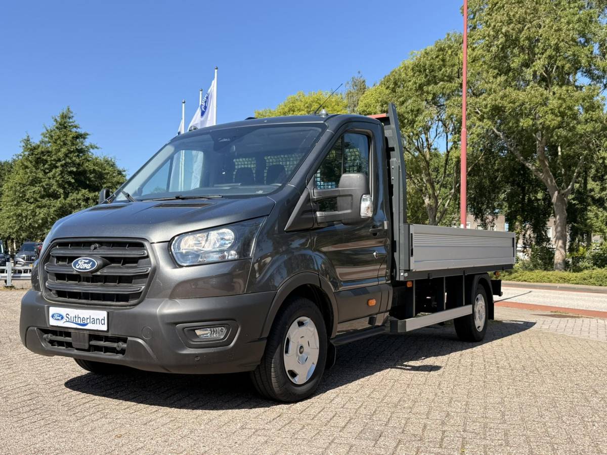 Ford Transit Ford Transit 350 2.0 TDCI L3H1 Trend AWD | SCI | 165pk | Open laadbak | Vierwielaandrijving | BPM-vrij | Stoelverwarming | Elektrisch verstelbare stoel | Keyless entry | Spatlappen voor | Buitenspiegels met lange arm