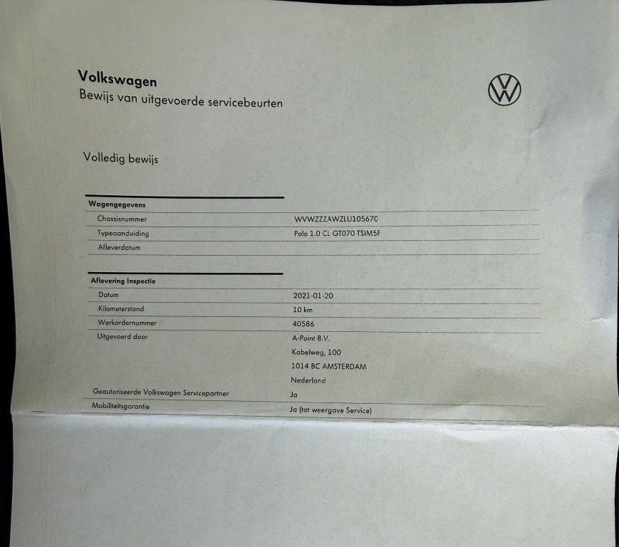 Volkswagen Polo Volkswagen Polo 1.0 TSI Comfortline Bovag Garantie NAP