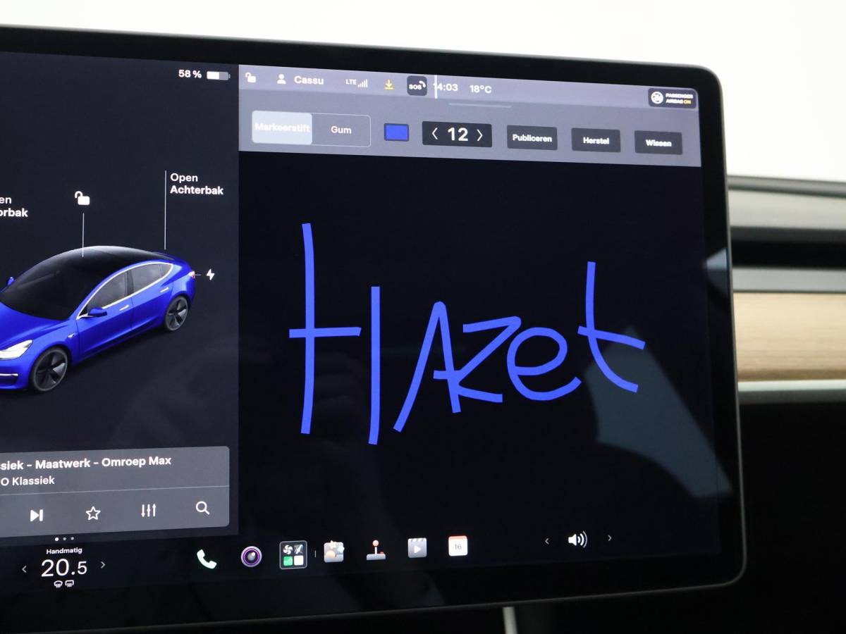 Tesla Model 3 Tesla Model 3 LONG RANGE AWD 75 kWh + TREKHAAK AFNEEMBAAR | PANORAMA | ZWART LEDER | STOELVERW. V+A