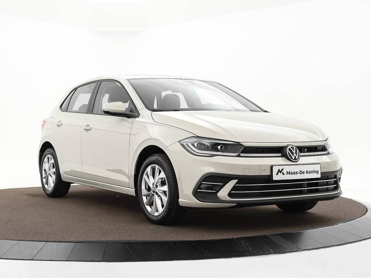 Volkswagen Polo Volkswagen Polo 1.0 TSI 95pk DSG Style · Camera · Matrix LED · Stoelverwarming · P-Sensoren · ACC · Apple/Android Car Play · Garantie t/m 27-12-2026