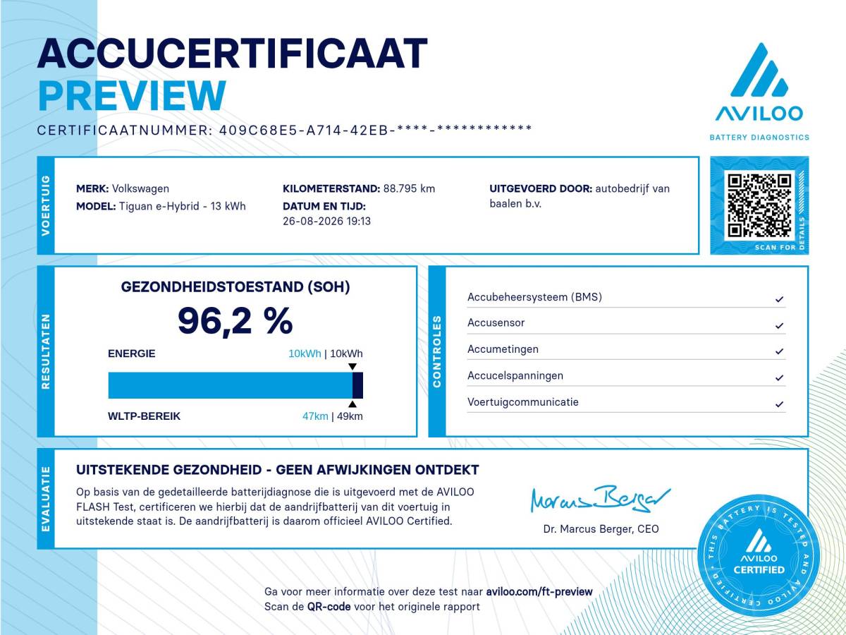 Volkswagen Tiguan Volkswagen Tiguan 1.4 TSI eHybrid PHEV Business SOh 96.2% NAVI VIRTUAL TH 88000KM!!!