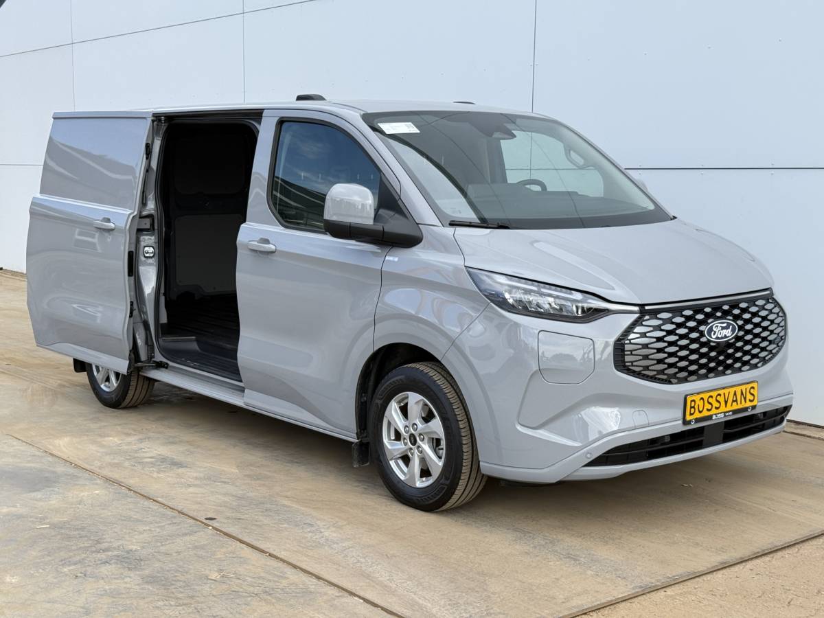 Ford E-Transit Custom Ford e-Transit Custom 65 kWh 218PK Elektrisch 344km WLTP 2300kg Trekvermogen BEV Snelladen Stoelverwarming LED Cruise Control Camera Carplay Parkeersensoren v+a