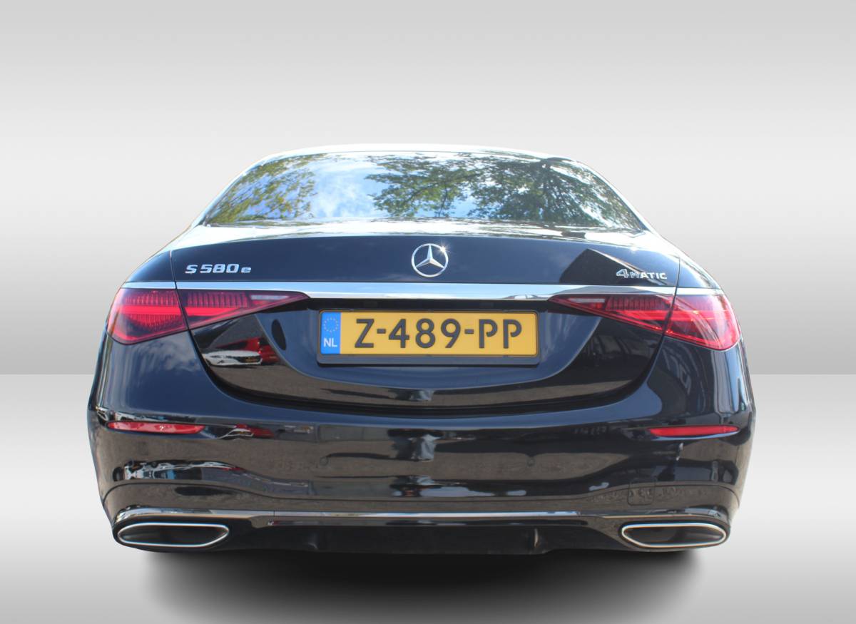 Mercedes-Benz S-Klasse Mercedes-Benz S-klasse 580e 4MATIC AMG Line Pano l Burmester l HUD l 360 camera l  Achterasbesturing l Rear executive l Dealer onderhouden l Proefrit op afspraak