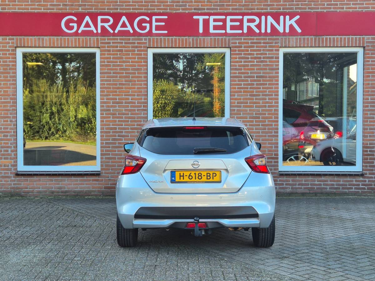 Nissan Micra Nissan Micra 1.0 IG-T Tekna 101PK 5drs AUTOMAAT clima, cruise, navi, pdc, camera, keyless, trekhaak, android auto, lmv