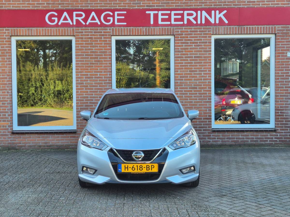 Nissan Micra Nissan Micra 1.0 IG-T Tekna 101PK 5drs AUTOMAAT clima, cruise, navi, pdc, camera, keyless, trekhaak, android auto, lmv