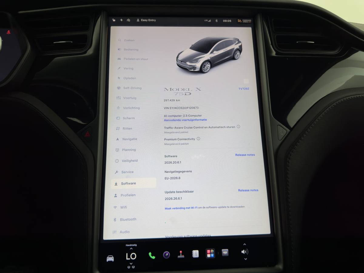 Tesla Model X Tesla Model X 75D Base [ 7-Pers. ] [3-Fase-11kW] (INCL.BTW) Aut. *PANO-WINDOW | AUTOPILOT | LEATHER-FABRIC | NAVI-FULLMAP | FULL-LED | AIRSUSPENSION | DIGI-COCKPIT | CCS-FASTLOADER | KEYLESS | DAB+ | HEATED-SPORTSEATS | PRIVACY-GLASS | 20″A