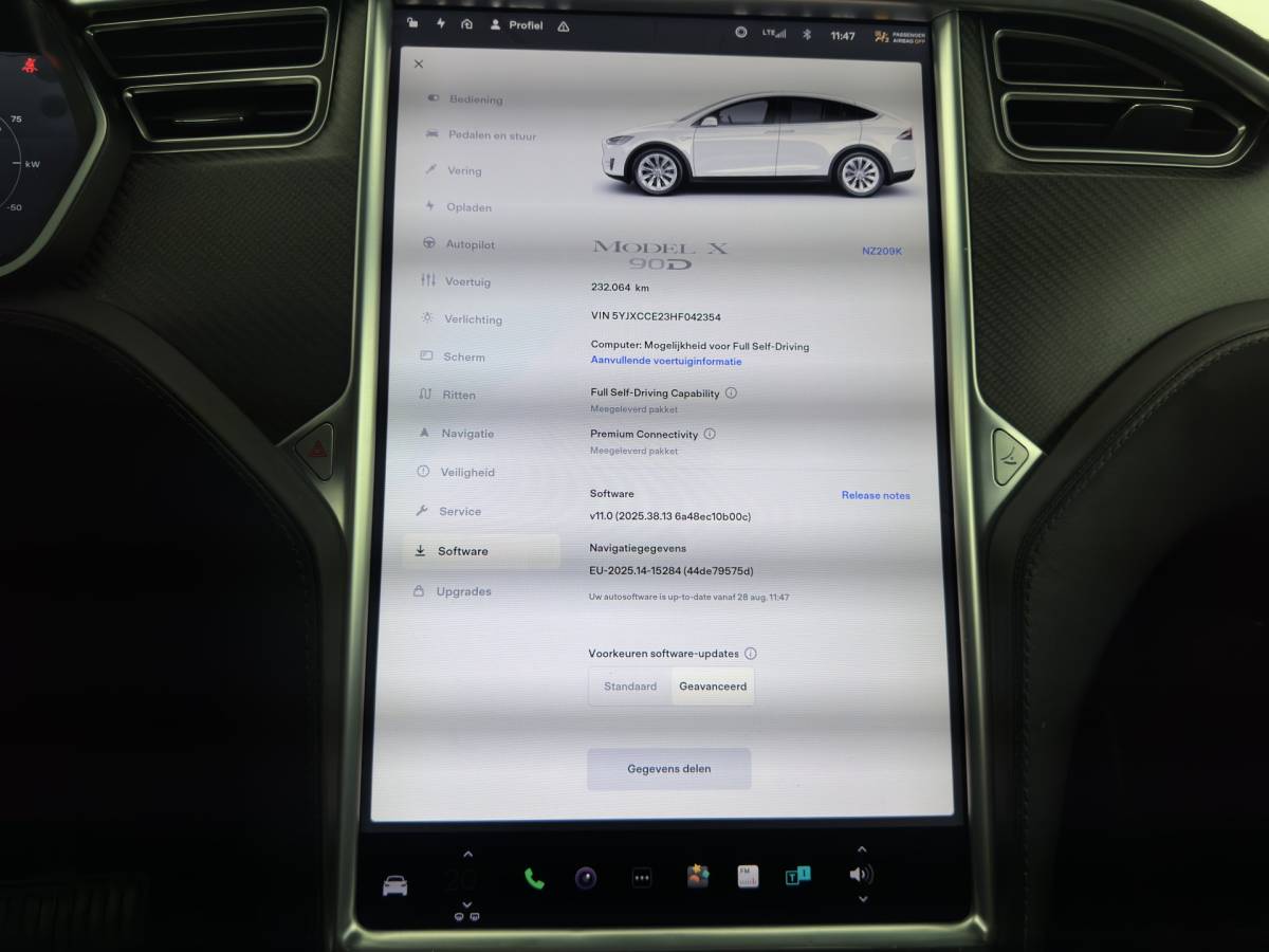 Tesla Model X Tesla Model X 90D Base [3-Fase-11kW] (INCL.BTW) Aut. *PANO-WINDOW | AUTOPILOT | LEATHER | NAVI-FULLMAP | FULL-LED | AIRSUSPENSION | DIGI-COCKPIT | CCS-FASTLOADER | KEYLESS | DAB+ | HEATED-SPORTSEATS | PRIVACY-GLASS | 20″ALU*