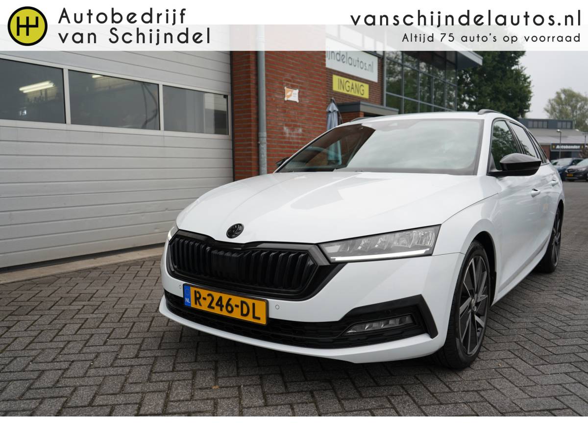 Škoda Octavia ŠKODA Octavia Combi 1.0 TSI 111PK SPORT BUSINESS AUG 2022 ORIGINEEL NEDERLANDS DIGITALE COCKPIT MATRIXX LED ZWARTE HEMEL STUURVERWARMING ANDROID/APPLECARPLAY NAVI PDC V+A 18INCH KEYLESS CLIMA CRUISE BLUETOOTH ENZ…