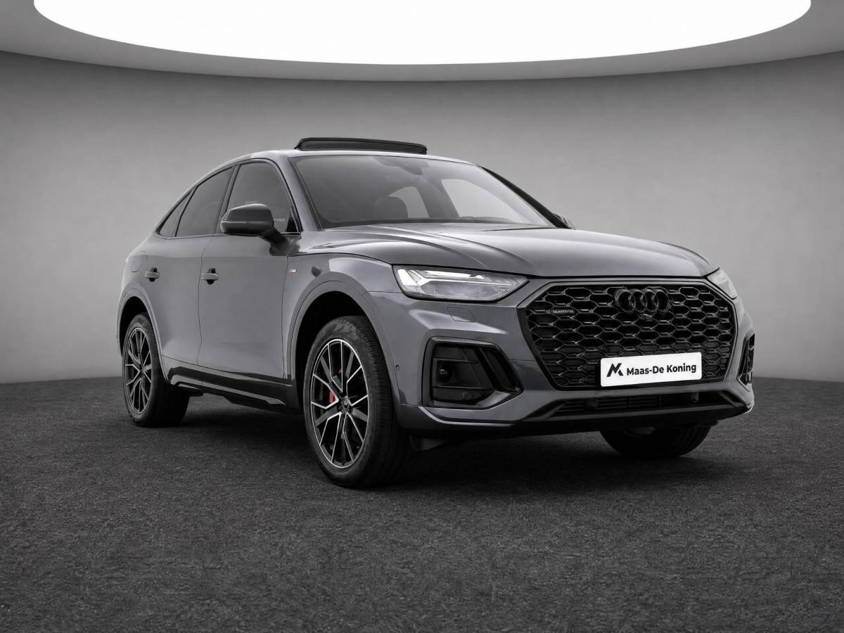 Audi Q5 Audi Q5 Sportback 55 TFSIe 367pk S-tronic S edition · Panoramadak · 360 Camera · Elek. Achterklep · Apple/Android Car Play · Navigatie · 20” Inch ·