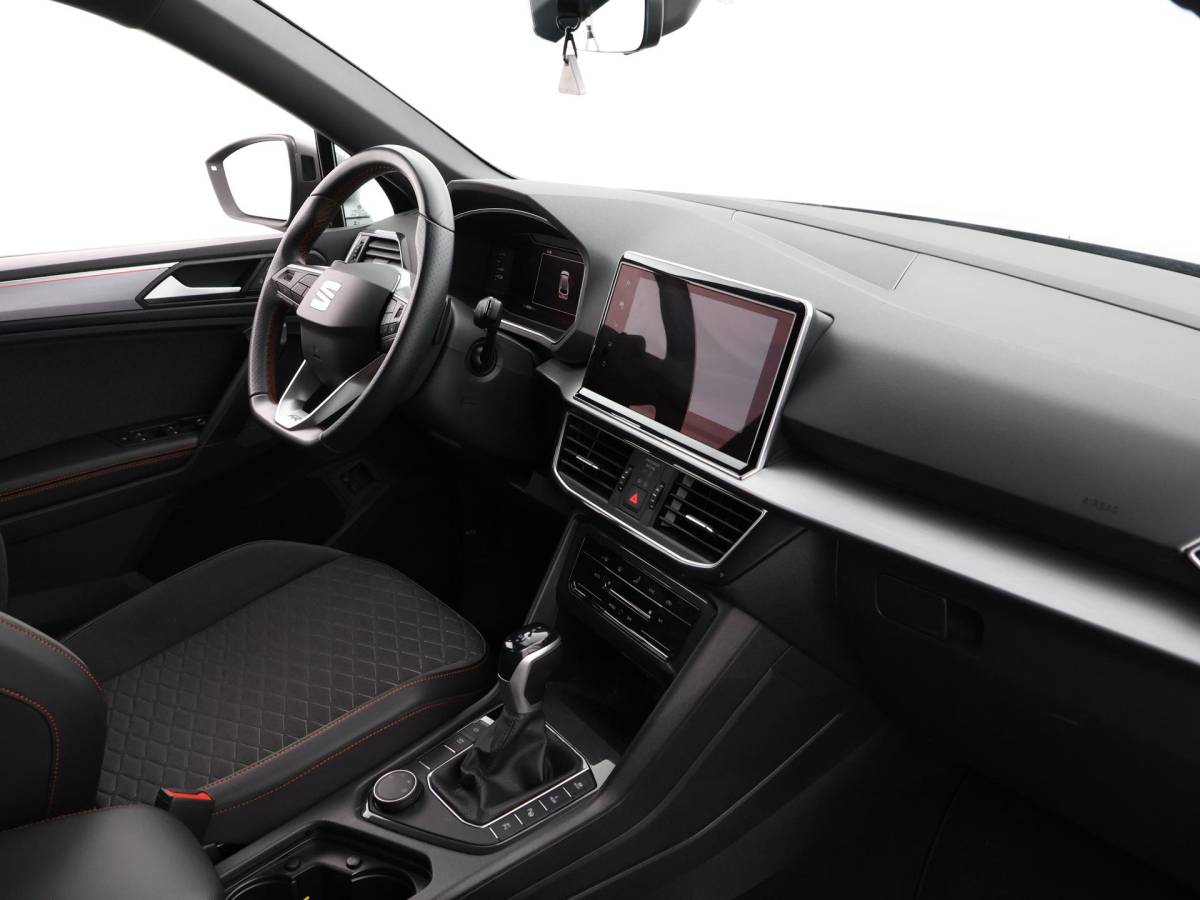 SEAT Tarraco SEAT Tarraco 1.4 TSI e-Hybrid PHEV 245pk DSG FR Business · 360 Camera · Inklap. Trekhaak · Keyless · Elek. Achterklep · Elek. Stoel + Geheugen · Parkeer Assistent ·