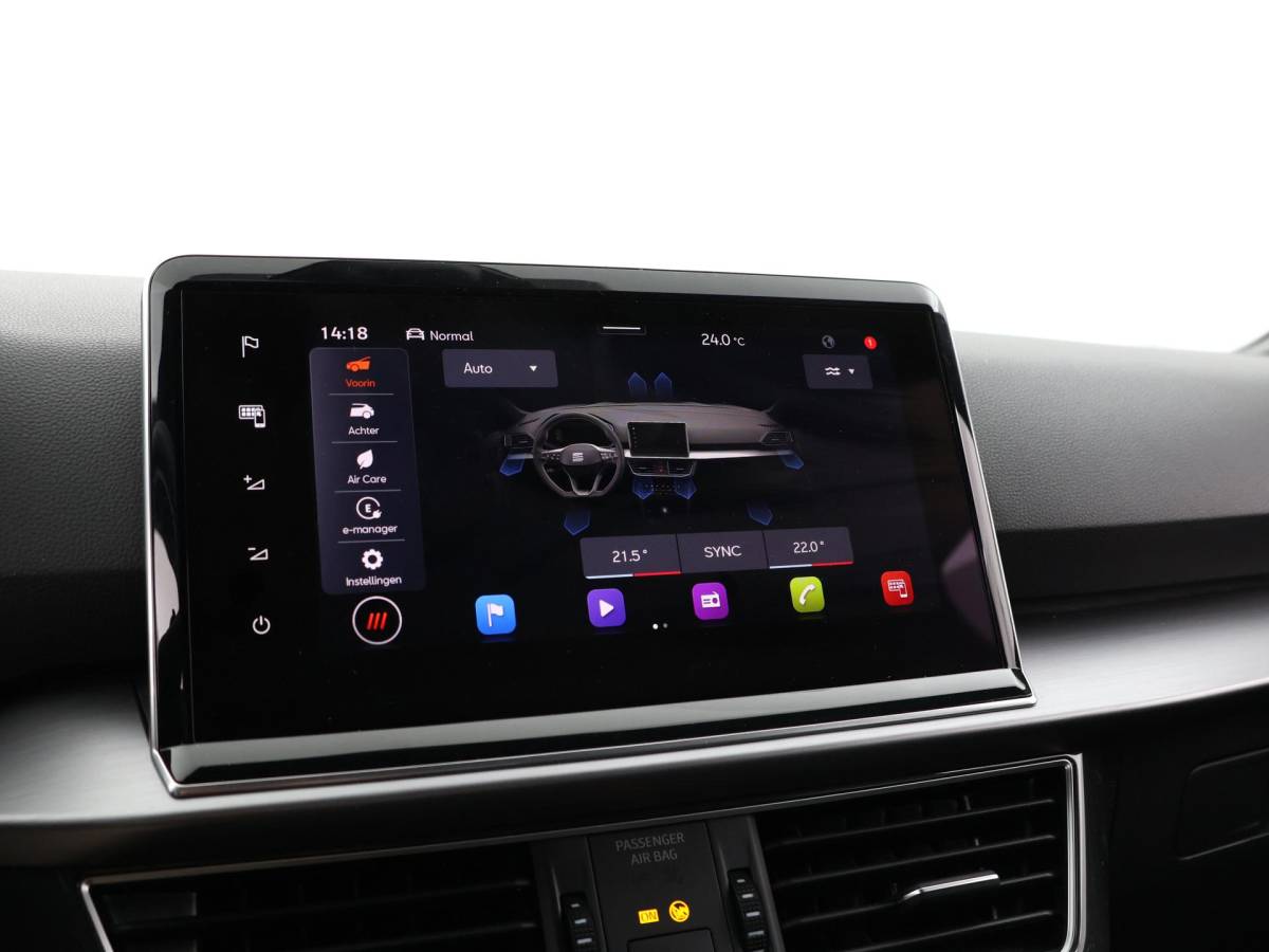 SEAT Tarraco SEAT Tarraco 1.4 TSI e-Hybrid PHEV 245pk DSG FR Business · 360 Camera · Inklap. Trekhaak · Keyless · Elek. Achterklep · Elek. Stoel + Geheugen · Parkeer Assistent ·