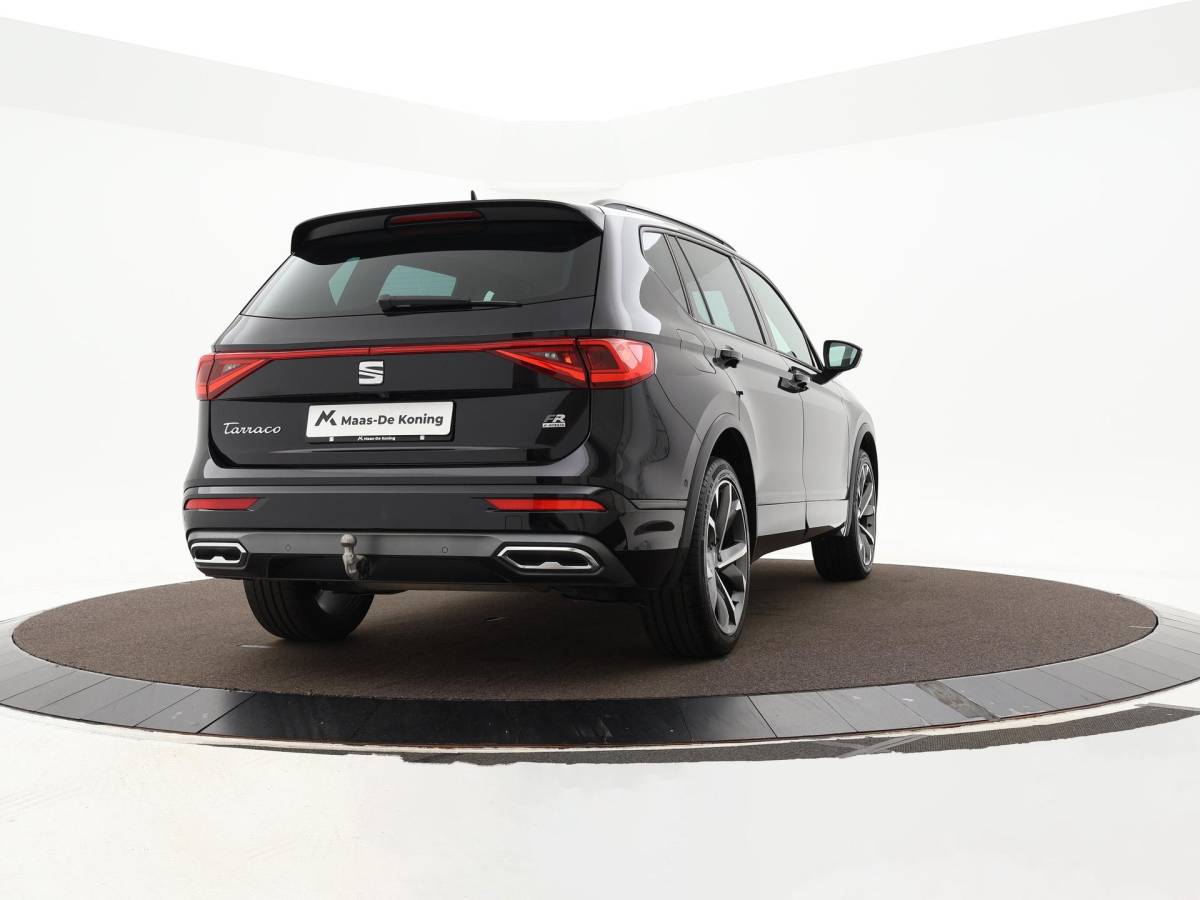 SEAT Tarraco SEAT Tarraco 1.4 TSI e-Hybrid PHEV 245pk DSG FR Business · 360 Camera · Inklap. Trekhaak · Keyless · Elek. Achterklep · Elek. Stoel + Geheugen · Parkeer Assistent ·