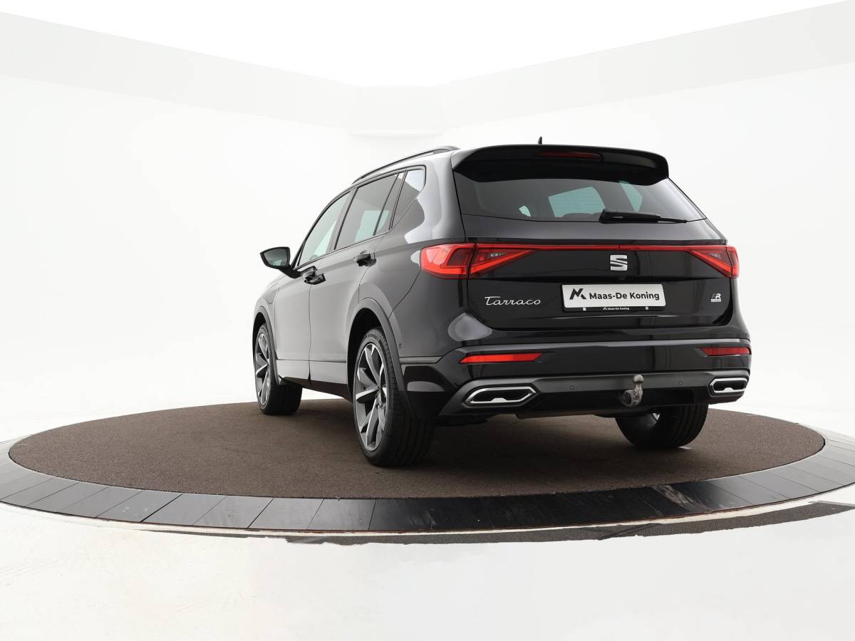 SEAT Tarraco SEAT Tarraco 1.4 TSI e-Hybrid PHEV 245pk DSG FR Business · 360 Camera · Inklap. Trekhaak · Keyless · Elek. Achterklep · Elek. Stoel + Geheugen · Parkeer Assistent ·