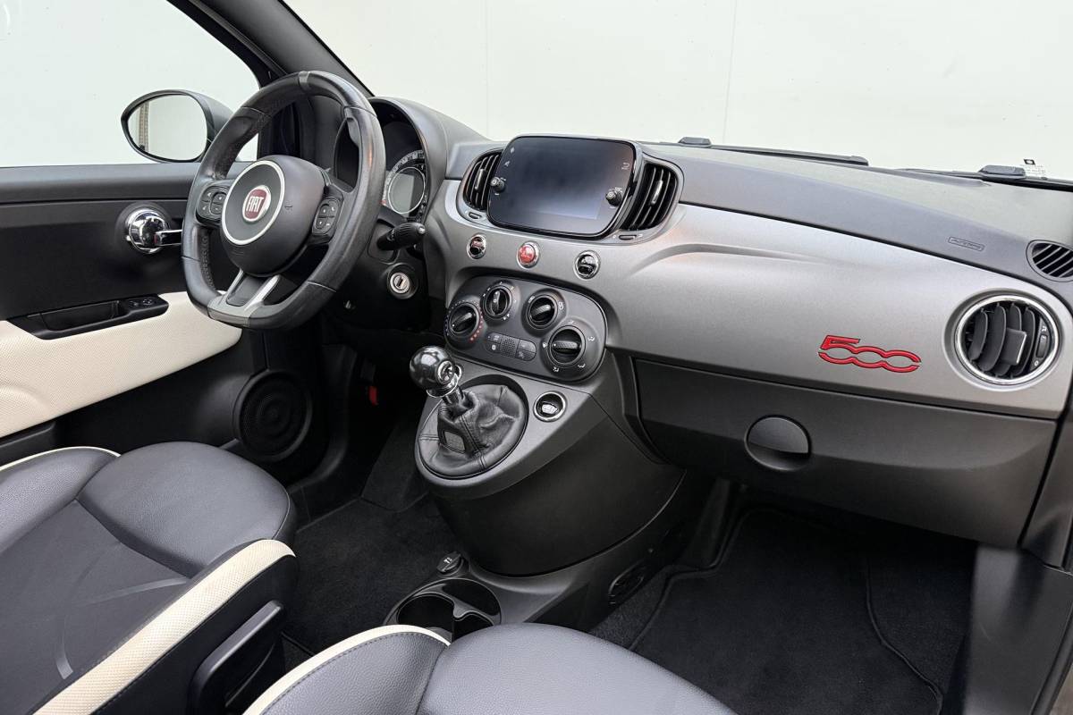 Fiat 500C Fiat 500C 0.9 TwinAir Turbo Sport 105pk | Airco | Sportstoelen | Parkeersensoren achter | Navigatie | Bluetooth | Uniek