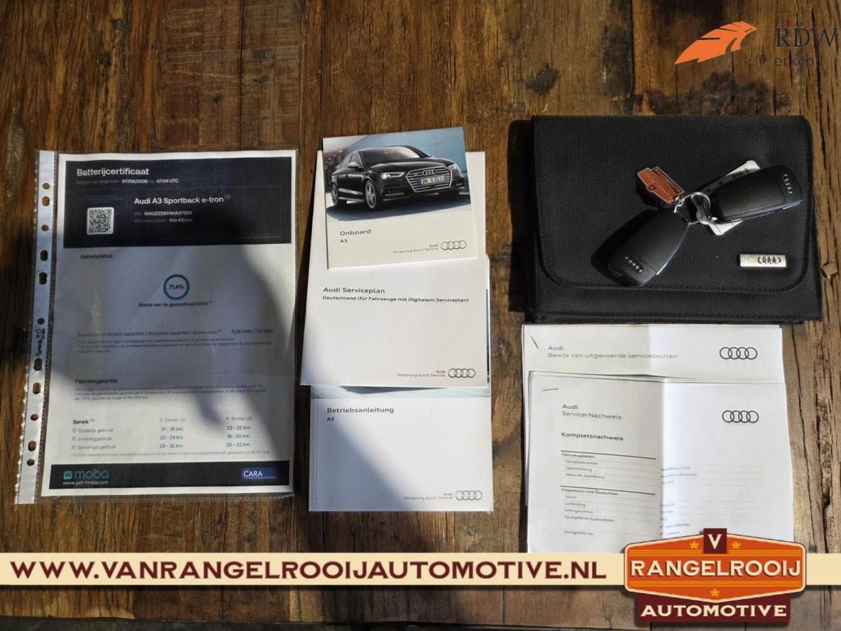 Audi A3 Audi A3 Sportback 1.4 e-tron Sport, LED kopl., ACC, pano, sportst., 17″ lmv
