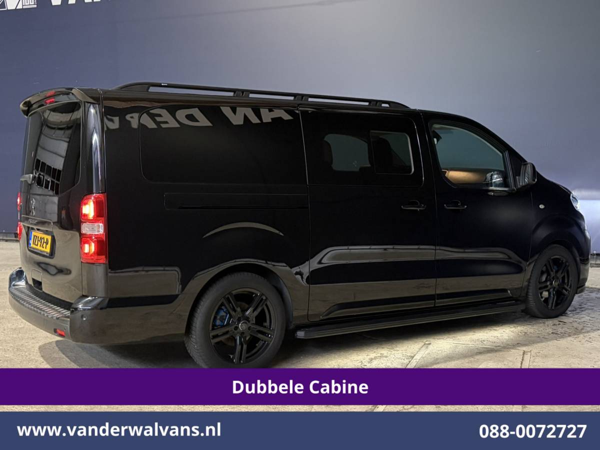 Peugeot Expert Peugeot Expert 2.0 BlueHDI 177pk Automaat L3H1 Dubbele Cabine Sport Euro6 Airco | 5-Zits | Camera | Navigatie | Apple Carplay | Xenon | 2x Zijdeur Cruisecontrol, Android Auto, LM Velgen, Dakrails, Sidebars, Spoiler, Elektrische Stoelbediening, Bumperkit, leder, Parkeersensoren, Achterklep