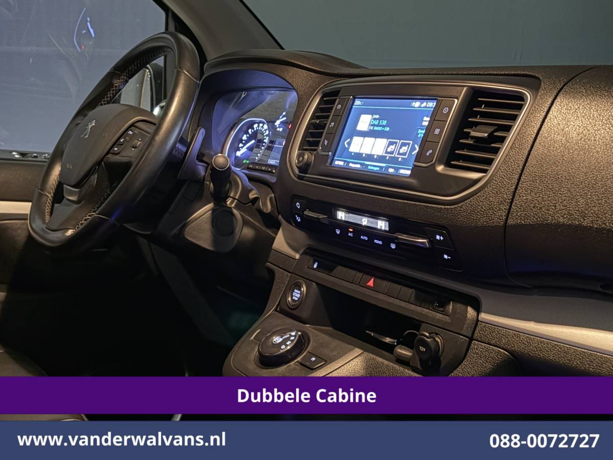 Peugeot Expert Peugeot Expert 2.0 BlueHDI 177pk Automaat L3H1 Dubbele Cabine Sport Euro6 Airco | 5-Zits | Camera | Navigatie | Apple Carplay | Xenon | 2x Zijdeur Cruisecontrol, Android Auto, LM Velgen, Dakrails, Sidebars, Spoiler, Elektrische Stoelbediening, Bumperkit, leder, Parkeersensoren, Achterklep