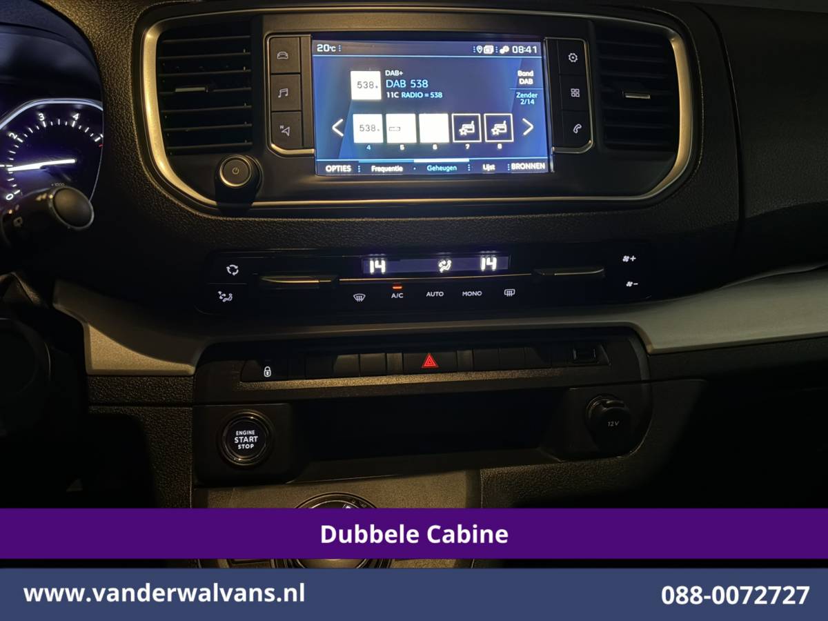 Peugeot Expert Peugeot Expert 2.0 BlueHDI 177pk Automaat L3H1 Dubbele Cabine Sport Euro6 Airco | 5-Zits | Camera | Navigatie | Apple Carplay | Xenon | 2x Zijdeur Cruisecontrol, Android Auto, LM Velgen, Dakrails, Sidebars, Spoiler, Elektrische Stoelbediening, Bumperkit, leder, Parkeersensoren, Achterklep
