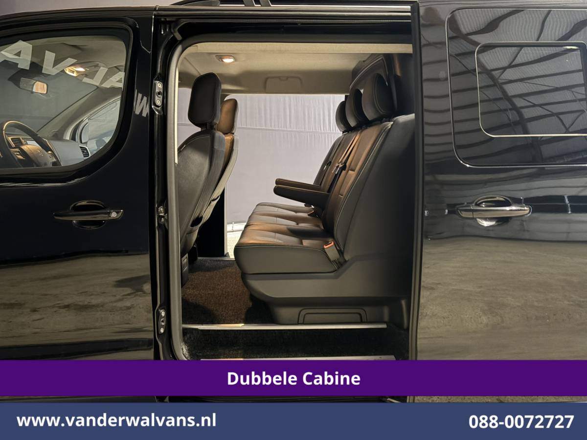 Peugeot Expert Peugeot Expert 2.0 BlueHDI 177pk Automaat L3H1 Dubbele Cabine Sport Euro6 Airco | 5-Zits | Camera | Navigatie | Apple Carplay | Xenon | 2x Zijdeur Cruisecontrol, Android Auto, LM Velgen, Dakrails, Sidebars, Spoiler, Elektrische Stoelbediening, Bumperkit, leder, Parkeersensoren, Achterklep