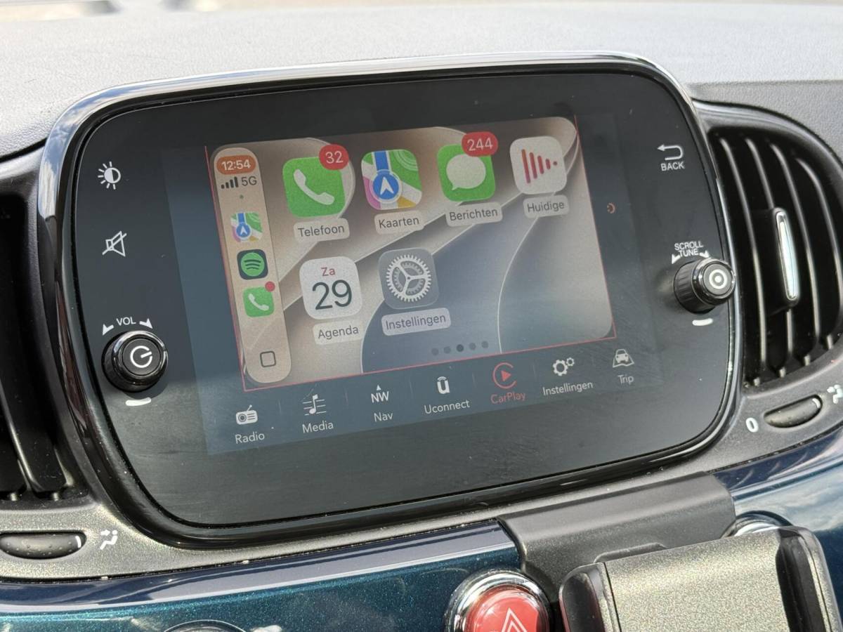 Fiat 500 Fiat 500 0.9 TwinAir Turbo Lounge | Panoramadak | Carplay | Clima | Navi